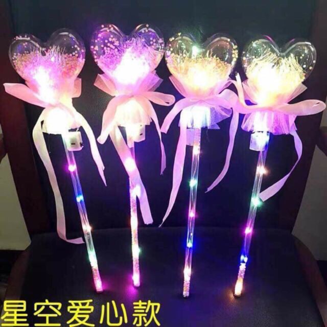 ĐÈN TRUNG THU LED CẦM TAY PHÁT SÁNG HÍT HOT 2021, gậy phát sáng quả cầu pha lê đèn nhấp nháy