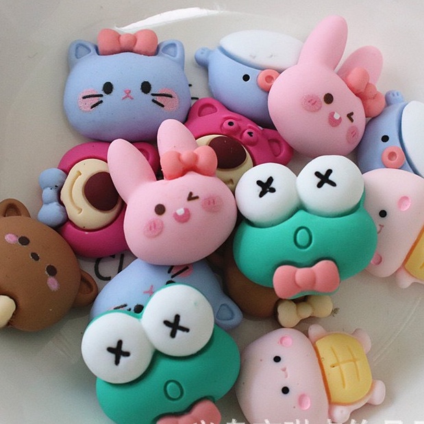 Charm (C518) slime/ Dụng Cụ Charm Trang Trí [Ko Keo &amp; Nút] Bé Thú Đáng Yêu - Giá 1 cái