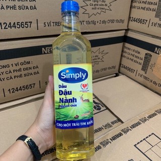 Dầu ăn Simply đậu nành 1L