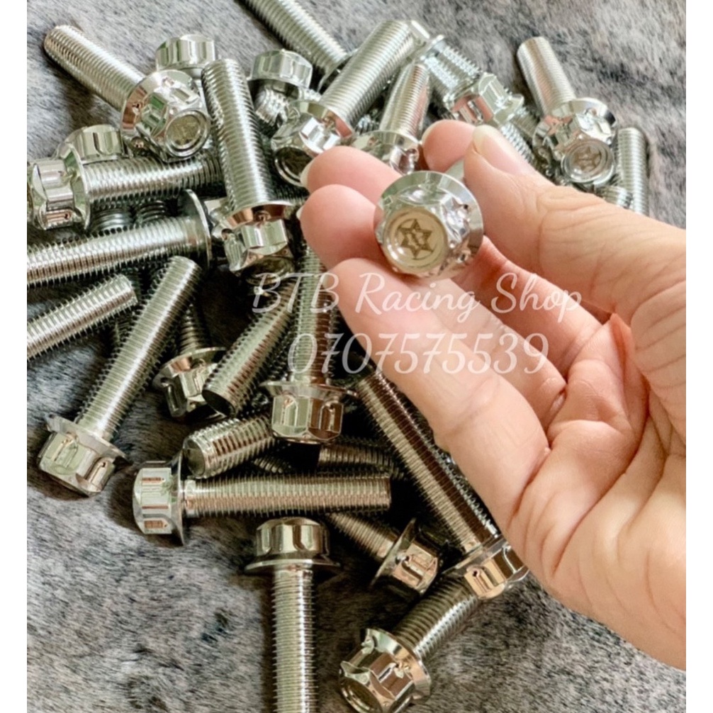 Ốc Salaya 10li mẫu S08  inox 304 dài ngắn đầy đủ các size cho các dòng xe máy