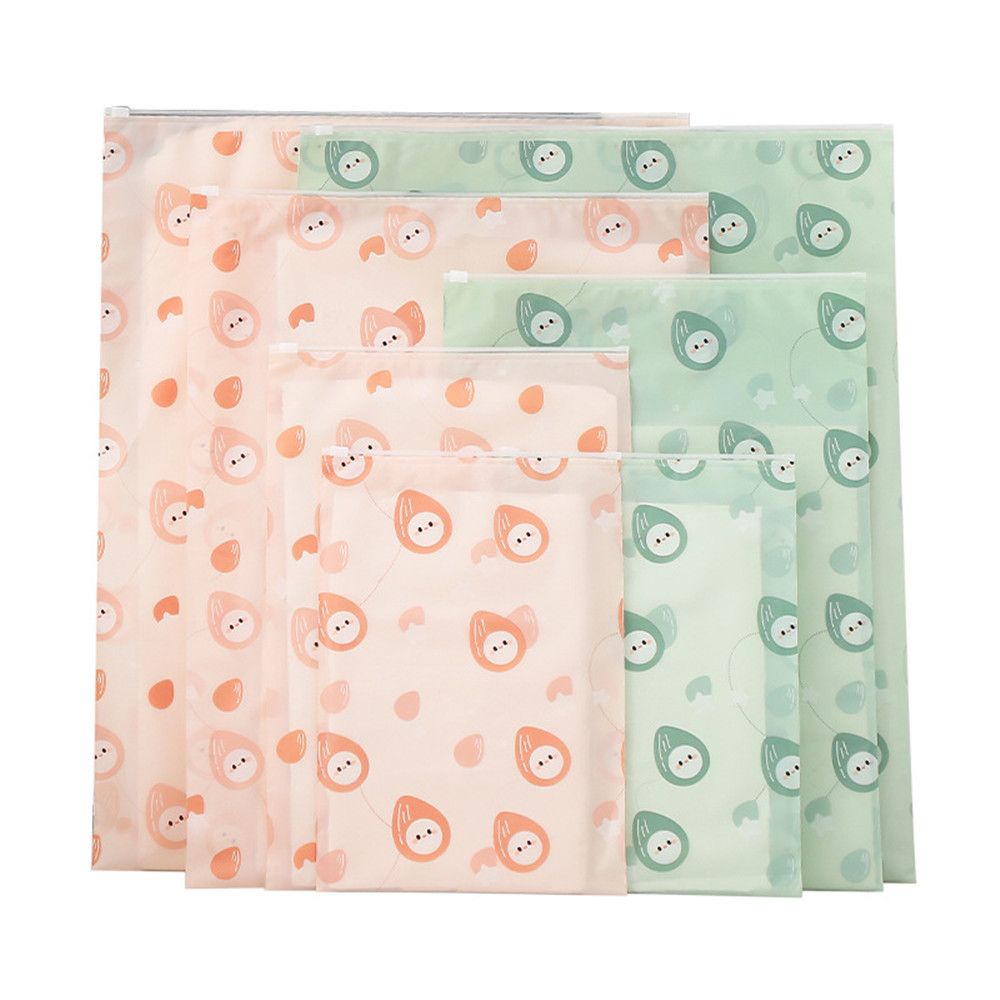 Túi đựng mỹ phẩm/ quần áo/ giày dép bằng nhựa trong suốt có khóa kéo tiện lợi mang theo du lịch