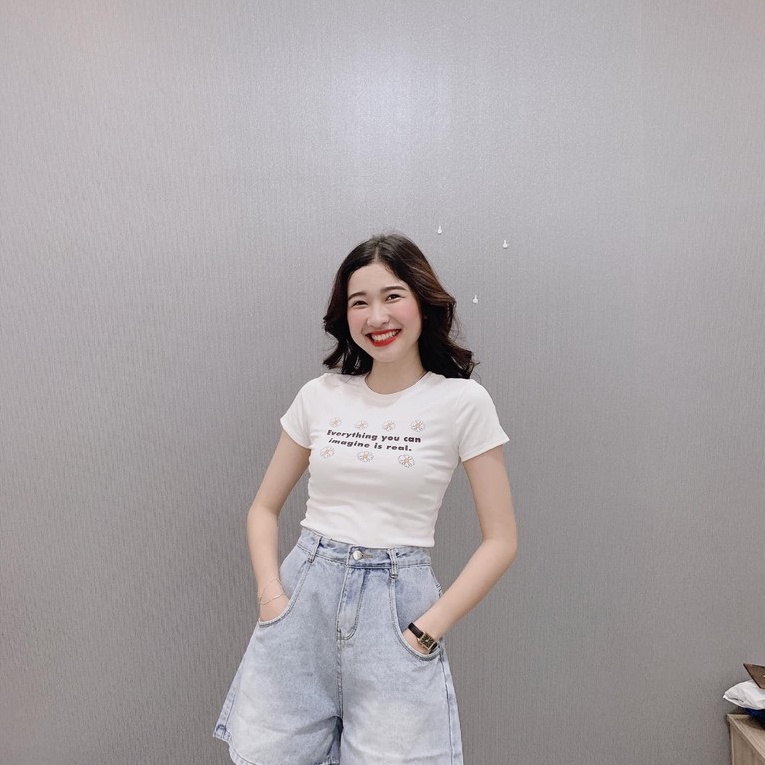 QUẦN SHORT NỮ JEAN LƯNG CAO ĐỦ SIZE 40KG-80KG ỐNG RỘNG MẶC THOẢI MÁI ❤