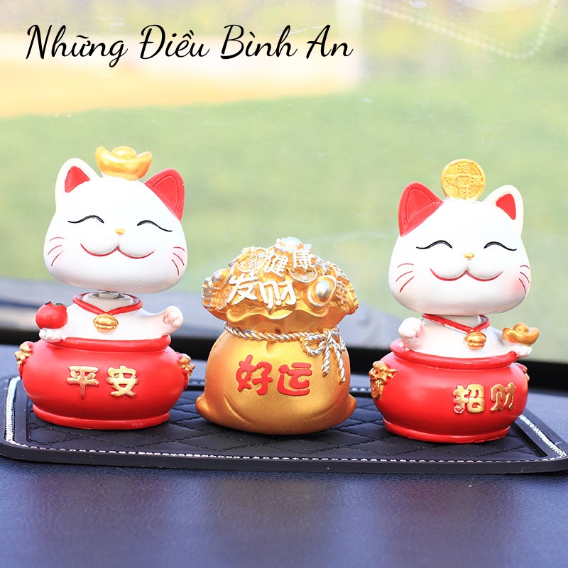 Hũ vàng trang trí ô tô, bàn làm việc, bánh kem đáng yêu /Phụ kiện trang trí 💕FREESHIP 50k💕 Những Điều Bình An