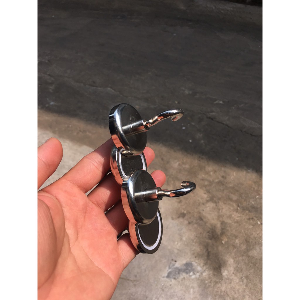 Móc Treo Nam Châm Siêu Mạnh - Kích Thước D42 - Lực Giữ 15Kg