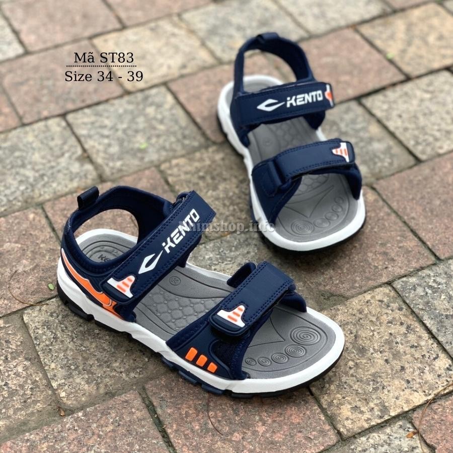 Giày sandal bé trai dép quai hậu cho trẻ em nam 7 - 12 tuổi đi học đi chơi siêu bền chính hãng KENTO ST83