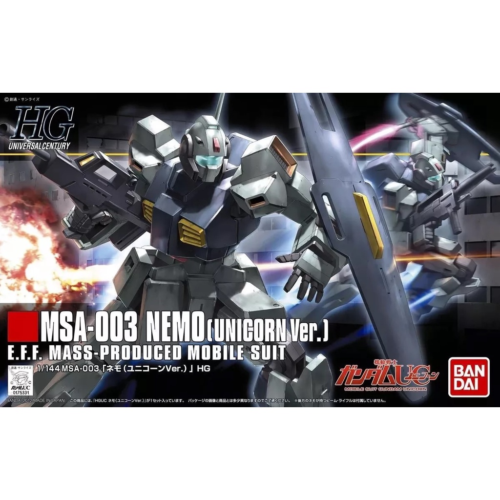 Mô hình Gundam Bandai HG UC 140 MSA-003 Nemo (Unicorn Ver.) 1/144 MS Gundam UC [GDB] [BHG]