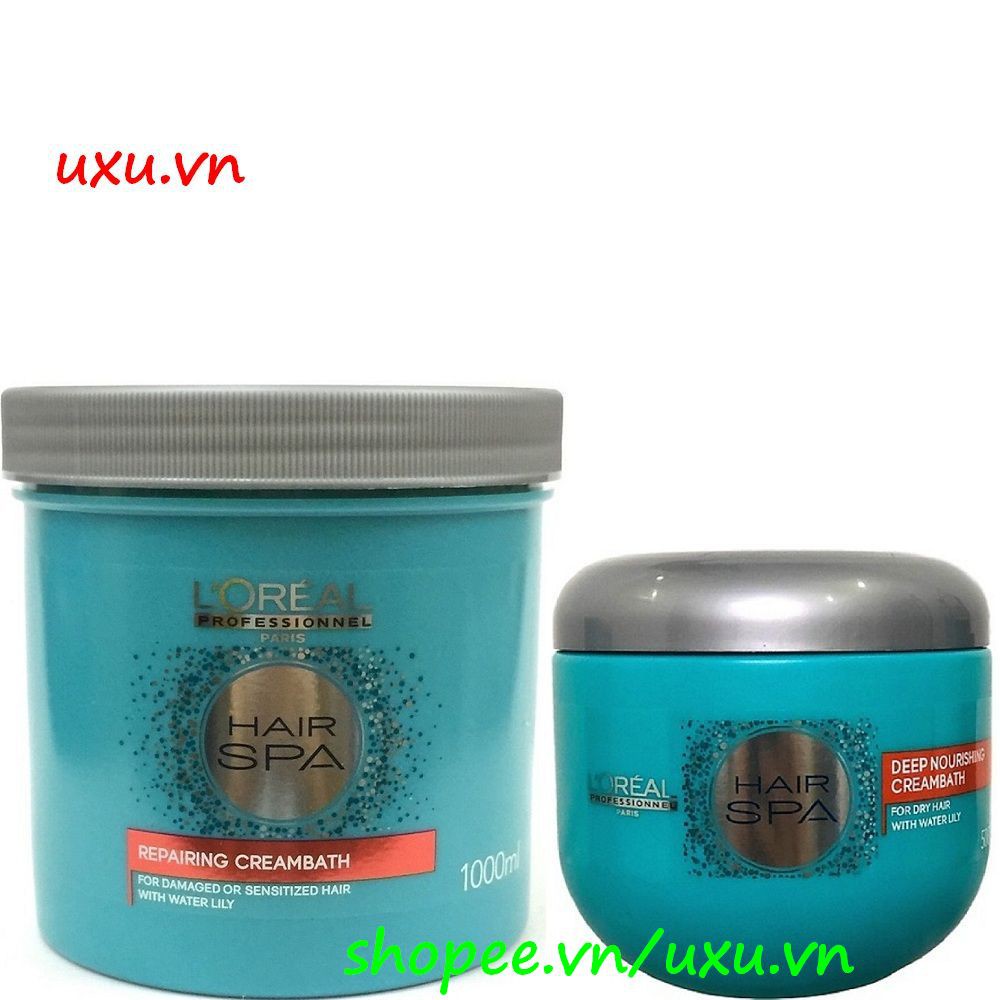 Hấp Dầu 500Ml Và 1000Ml Loreal Hair Spa Nourishing Cream Bath Professionnel, Với uxu.vn Tất Cả Là Chính Hãng.