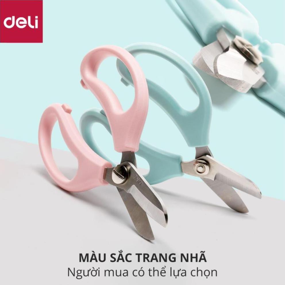 Kéo làm vườn cắt tỉa cành hoa Deli - cắt tỉa cành cây - hai màu Hồng và Xanh lam - 77751 [Deli]