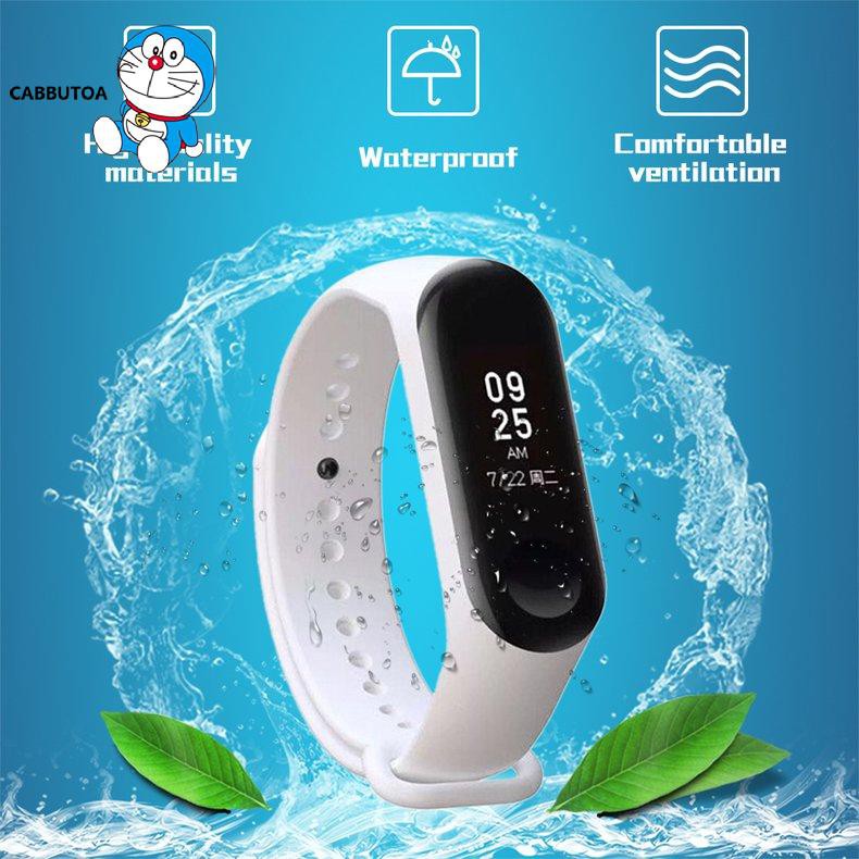 Dây Đeo Silicon Thay Thế Cho Đồng Hồ Thông Minh Xiaomi Mi Band 3