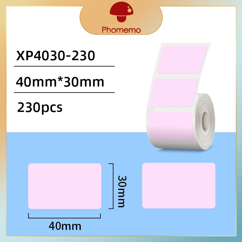 Nhãn Dán Hình Tròn Trong Suốt Tự Dính Cho Máy In M200 / M110