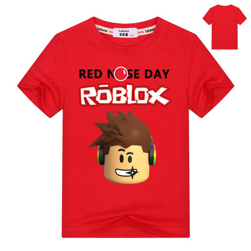 Áo thun ngắn tay in hình roblox dành cho bé trai