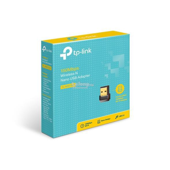 USB Thu Sóng Wifi TPLINK Cho máy tính để bàn WN 725 (Đen) | BigBuy360 - bigbuy360.vn
