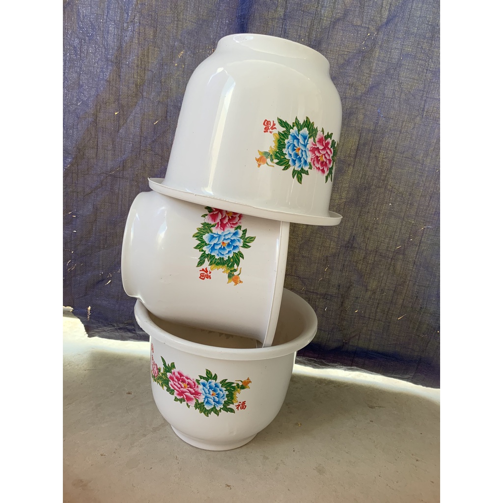 COMBO 5 CHẬU NHỰA HOA MẪU ĐƠN #H260 SIÊU ĐẸP (DỊCH TRUYỀN CHO CÂY, KEO LIỀN SẸO, BẠT PHỦ ĐẤT CHỐNG CỎ MỌC...)