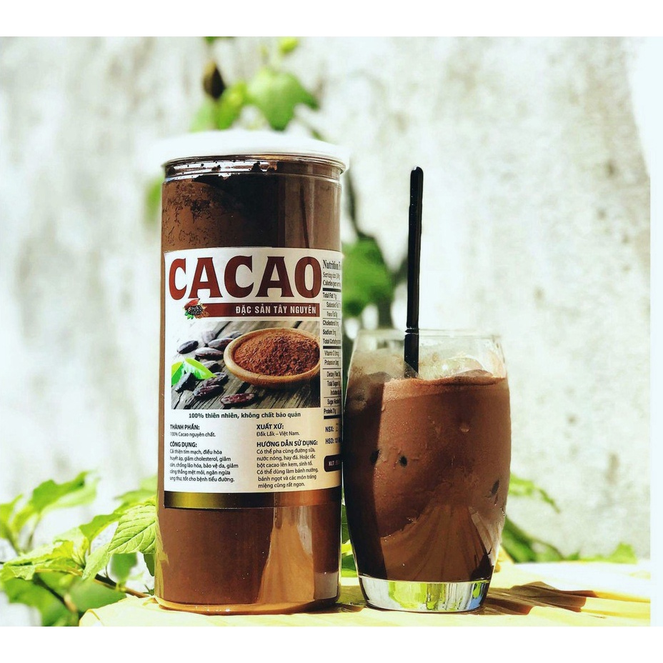 500G Cacao nguyên chất Thanh Organic giàu chất oxy hoá giúp tăng cường trao đổi chất tái tạo làn da