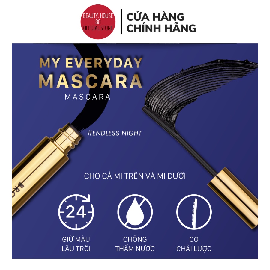Mascara NongChat Browit Thái Lan làm dày, dài cong mi, chuyên dụng cho makeup
