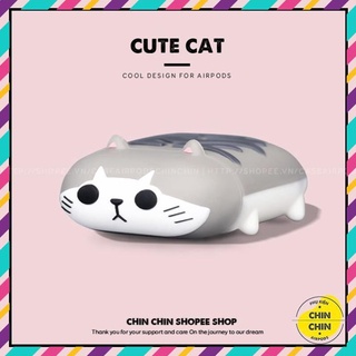 PR7 Vỏ Airpod một hai Pro Mèo Yêu Cá Siêu Dễ Thương Vỏ Case đựng Tai Nghe Airpods Bằng Silicon Dẻo Thế Hệ Mới - Chin Chi