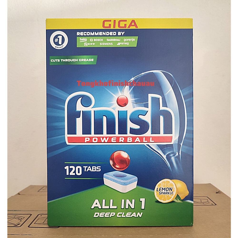 Viên rửa chén bát Finish All in 1 ( hàng chính hãng )