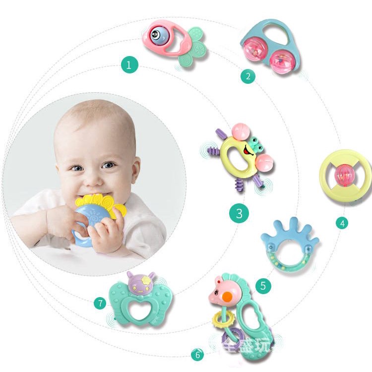 Đồ chơi xúc xắc gặm nướu cho bé (Mẫu ngẫu nhiên)