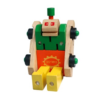 Đồ chơi gỗ Winwintoys - Xe tăng biến hình. - 66322