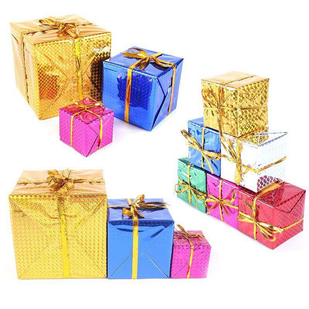 1 túi xốp nhỏ gọn nhẹ nhiều màu dễ thương trang trí cây thông giáng sinh