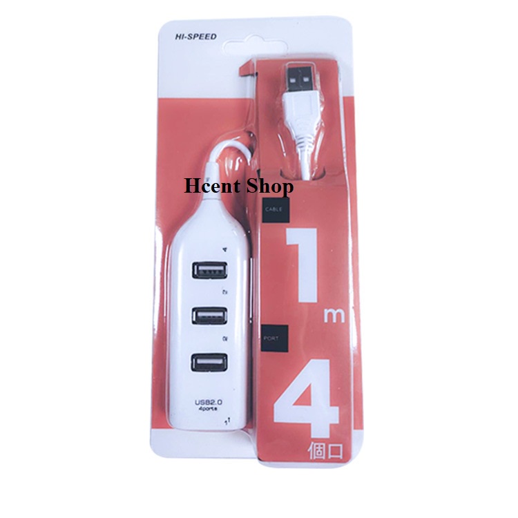 Bộ chia 4 cổng USB, HUB chia 4 cổng USB mở rộng truyền dữ liệu tốc độ cao tiện dụng loại 1