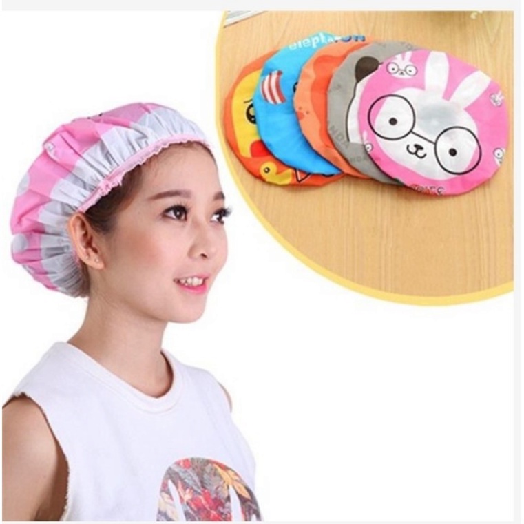 Mũ gội đầu người lớn, mũ đội khi gội đầu khi tắm cho các chị - Duonghieu6789