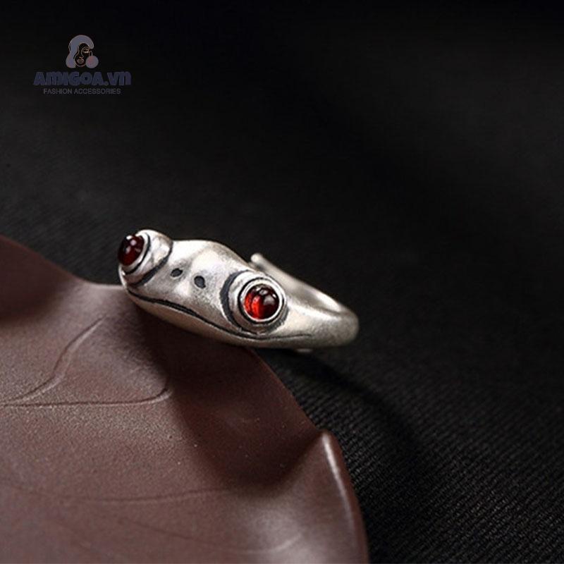 ✨✨Nhẫn hở hình ếch con phong cách retro cá tính