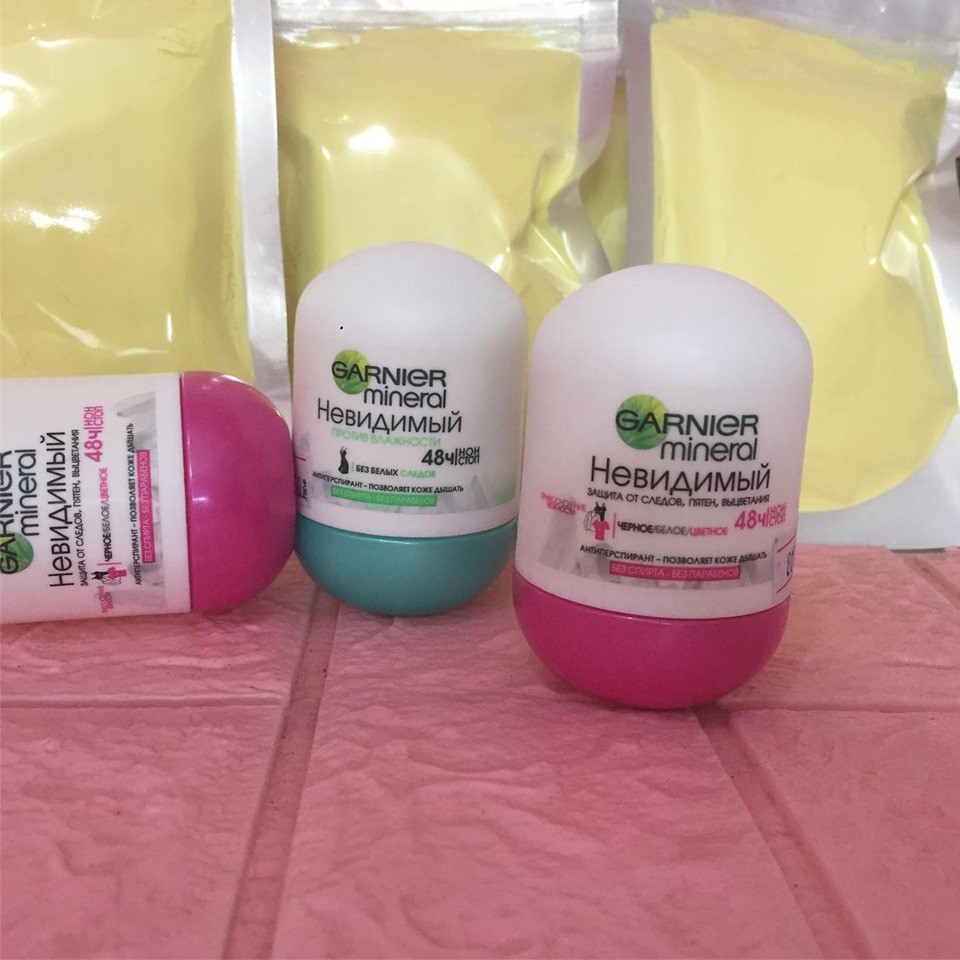 [𝐓𝐚̣̆𝐧𝐠 𝐦𝐚́𝐲 𝐦𝐚𝐬𝐬𝐚𝐠𝐞𝐫 𝐦𝐚̣̆𝐭] Lăn khử mùi diệt khuẩn Garnier Mineral Invisible 48h, không ố vàng áo, cam kết hết hôi nách | BigBuy360 - bigbuy360.vn