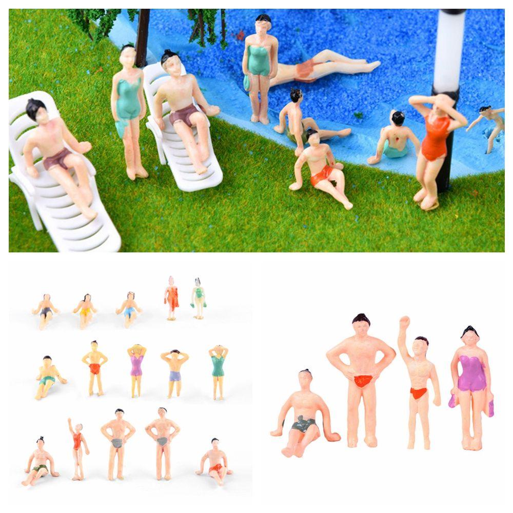 Set 10 / 15 Mô Hình Người Bơi Lội Bằng Nhựa ABS Nhiều Màu Sắc