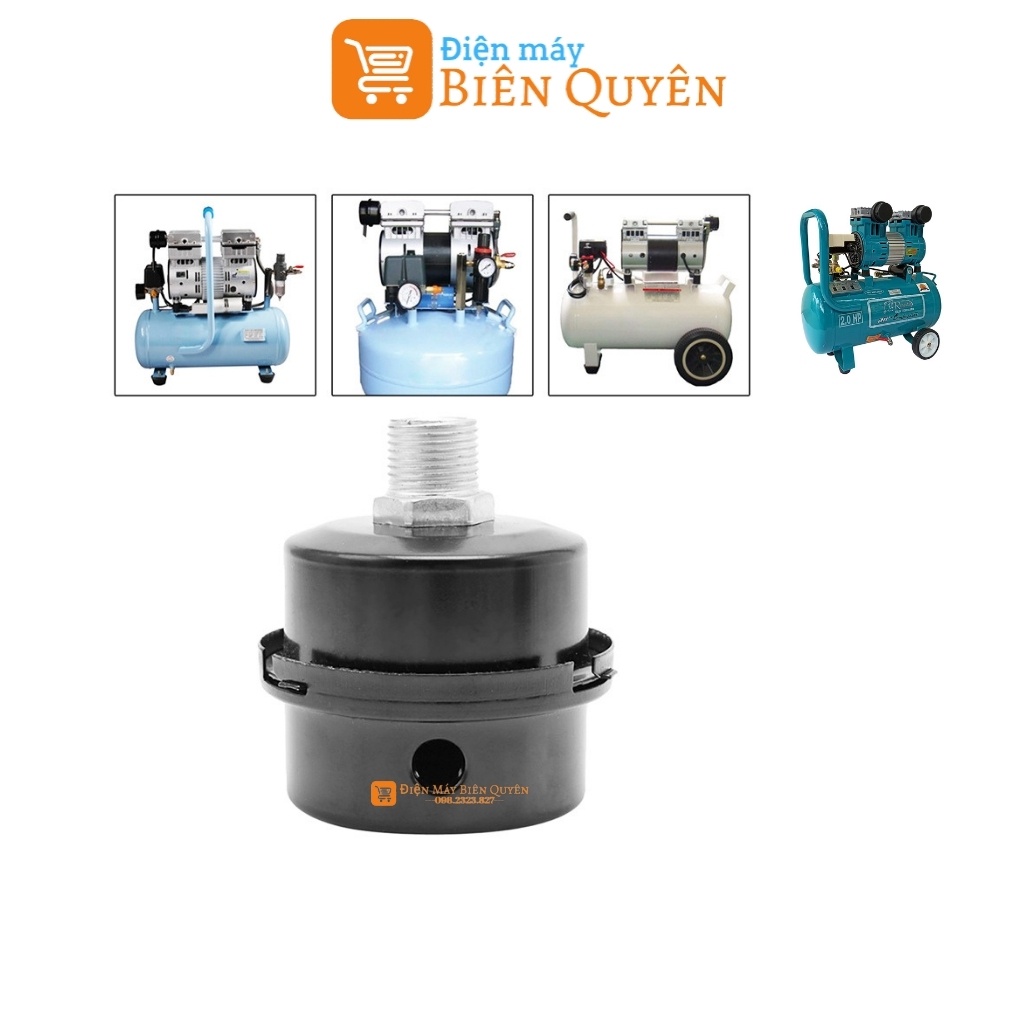 Lọc Gió Máy Nén Khí Không Dầu Màng Lọc Cao Cấp Ren 12.5mm Ren 20mm