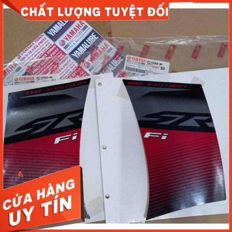 2 Tem xe đỏ 0121 SIRIUS FI chính hãng yamaha 1FCF83G80000 1FCF83G90000