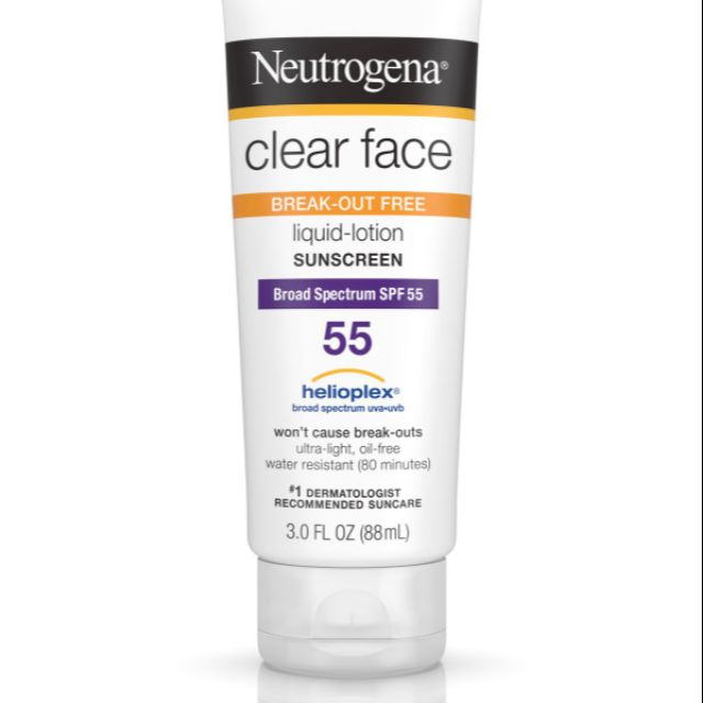 Kem chống nắng Neutrogena Clear Face SPF 55