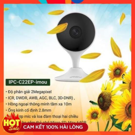 [Mã ELMS4 giảm 7% đơn 500K] [Chính Hãng] Camera IP 2M IMOU C22EP Còi Hú Báo Động HD 1080P - Hàng chính hãng