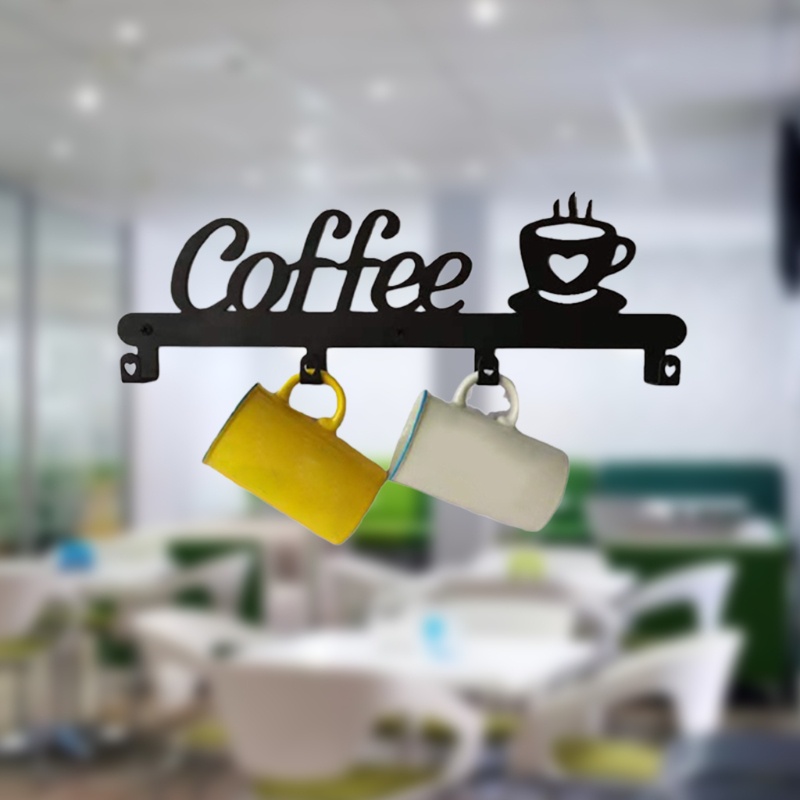 Giá Đỡ Cốc Đa Năng Gắn Tường Tiện Dụng Cho Nhà Bếp