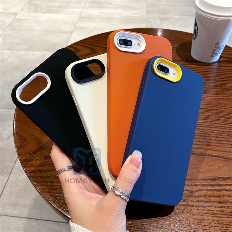 Ốp Điện Thoại Silicone Màu Macaron Chống Sốc ip8 Cho iPhone 6 6s 7 8 Plus X XR XS MAX SE 2020 2022