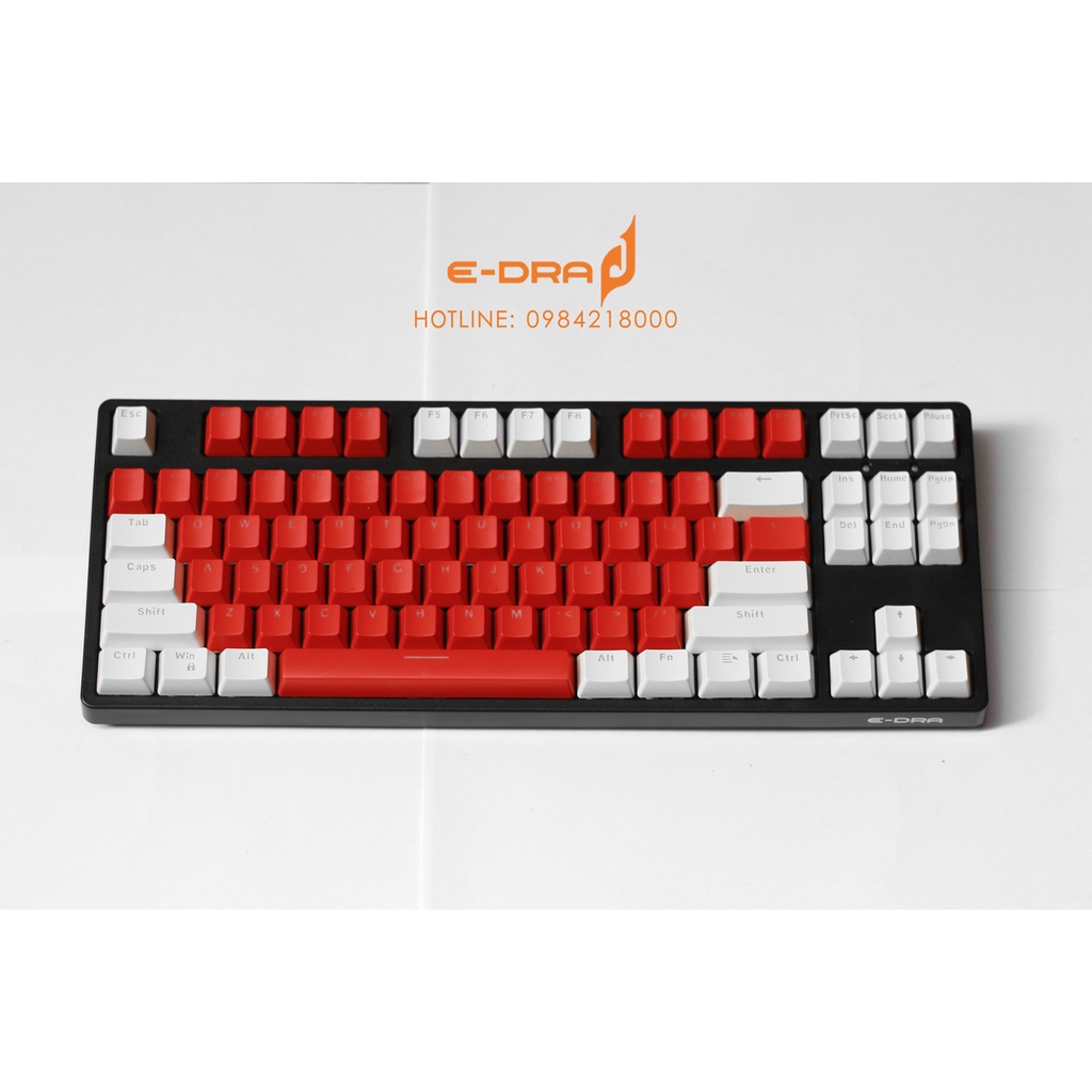 Bàn phím cơ Gaming Edra EK387 Led Rainbown E-DRA  - Chính hãng BH 24 tháng