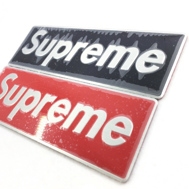 Sale 70% Miếng Dán Logo Supreme Bằng Hợp Kim Nhôm Cho Xe Hơi, Black Giá gốc 67,000 đ - 9F157