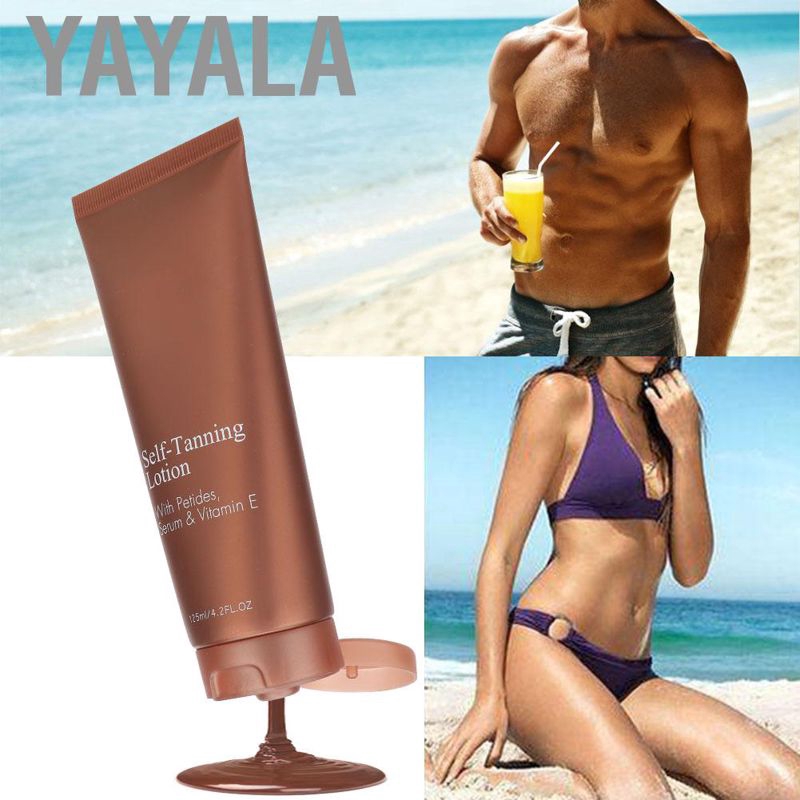 Kem nhuộm nâu da giúp dưỡng ẩm tự tạo làn rám nắng hiệu Yayala 125ml