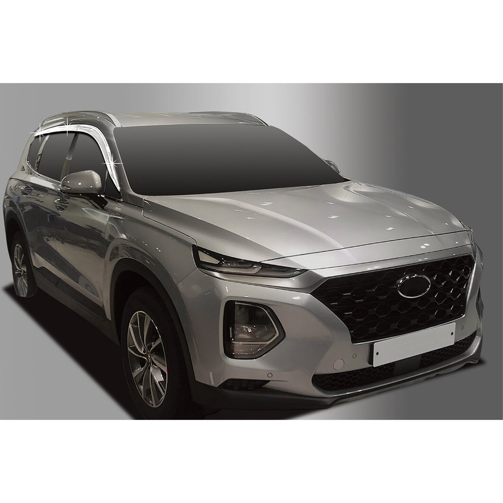 Vè Che Mưa Xe Hyundai Santafe 2019 2020 2021 Mạ Crom Hàn Quốc - 6 Chi tiết