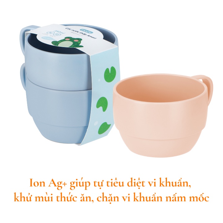 Cốc uống nước cho bé có quai, chịu nhiệt, cao cấp inochi. Không mùi hôi khó chịu