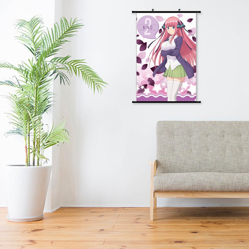 Tranh cuộn vải bố dùng để trang trí in hình ảnh anime Nhật Bản