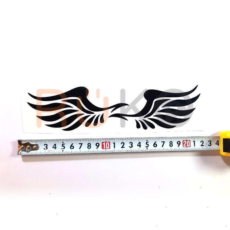 Bộ 2 miếng dán decal hình cánh chim trang trí kính chiếu hậu, xe ô tô