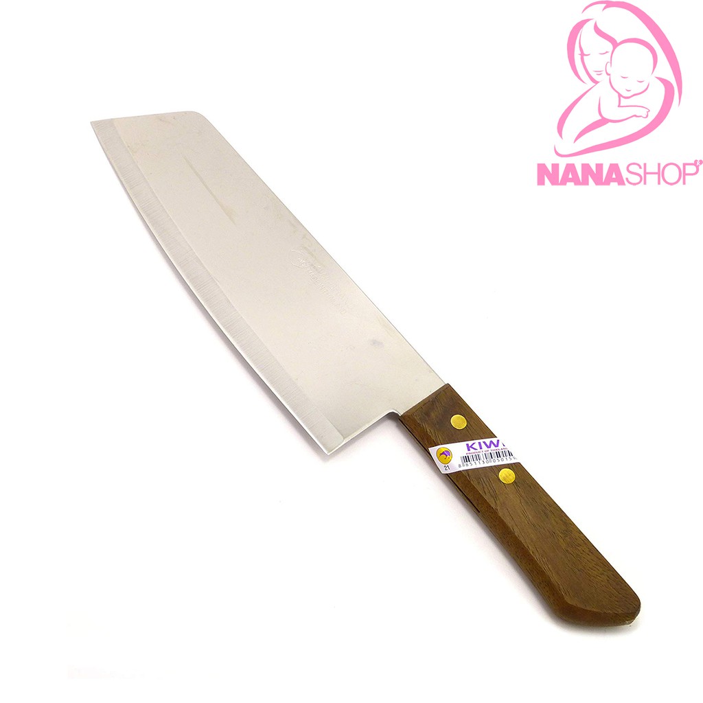 [ Chính hãng có bảo hành ] DAO NHÀ BẾP TRUNG CÁN GỖ KIWI THÁI LAN MS22-21