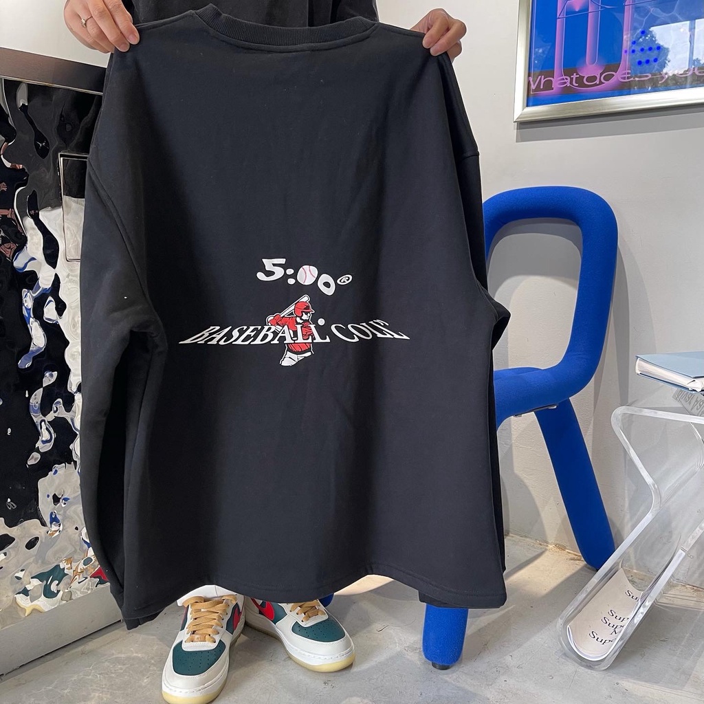 Áo Sweater 5AM ss4.2 họa tiết bóng chày