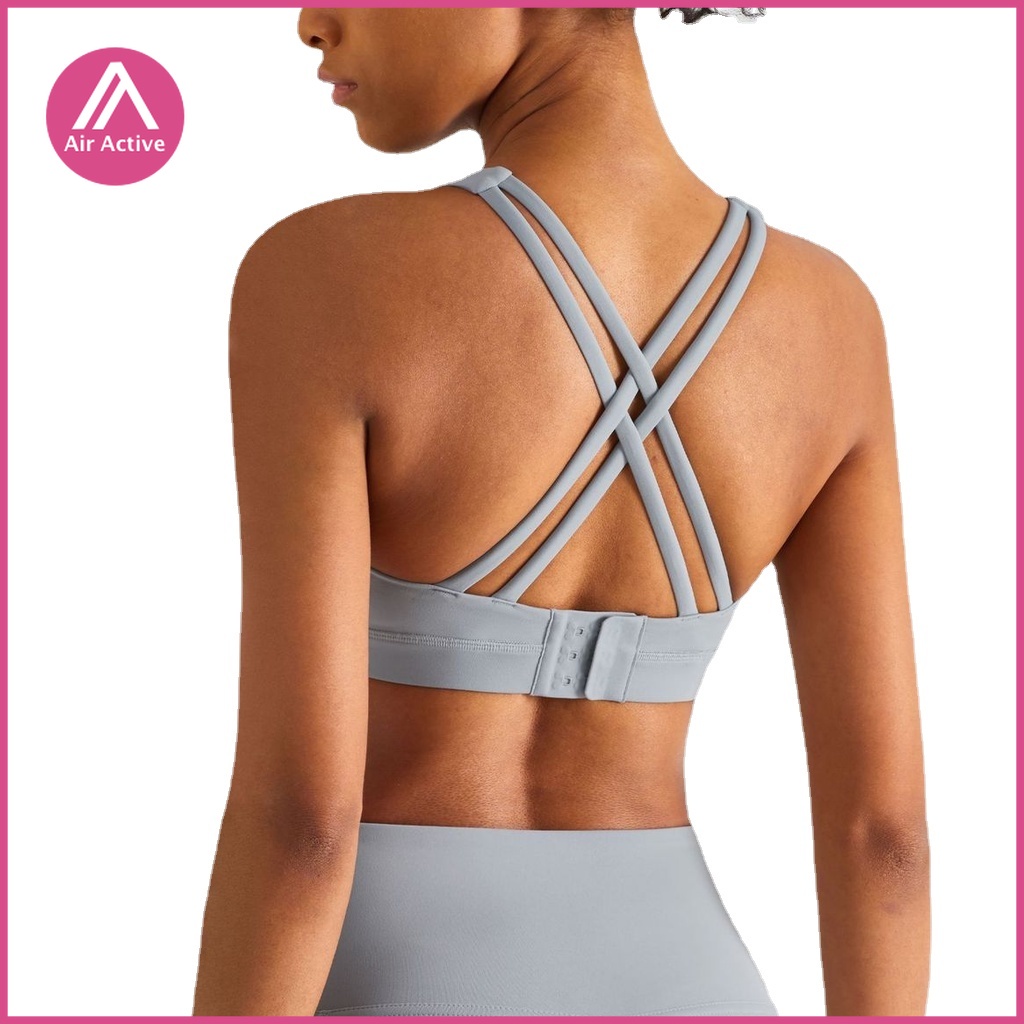 Áo Ngực Thể Thao Yoga Dây Chéo Lưng Có Khóa Hỗ Trợ TJ1432WX TJ