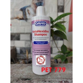 Sữa Tắm Trị Viêm Da Davis Ketohexidine 355ml dành cho chó mèo
