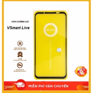 Kính cường lực 9D Vsmart live Full keo , full màn full keo Không Chấm Li Ti.
