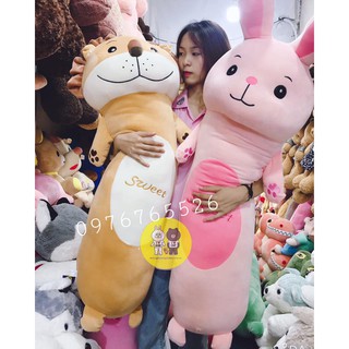 (Mẫu mới) Gấu bông gối ôm hình thú dễ thương kích thước 70-90-120cm NEOCI