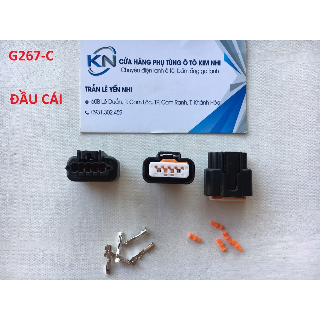 G267-Giắc cắm chống thấm ô tô plug-in dây nịt 5 lỗ
