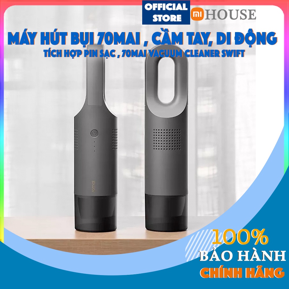 Máy hút bụi cầm tay Ôtô Xiaomi 70MAI đen - Máy hút bụi 𝗫𝗶𝗮𝗼𝗺𝗶 Z1 𝗭𝗵𝘂𝗻𝘇𝗮𝗼 - MiHouse